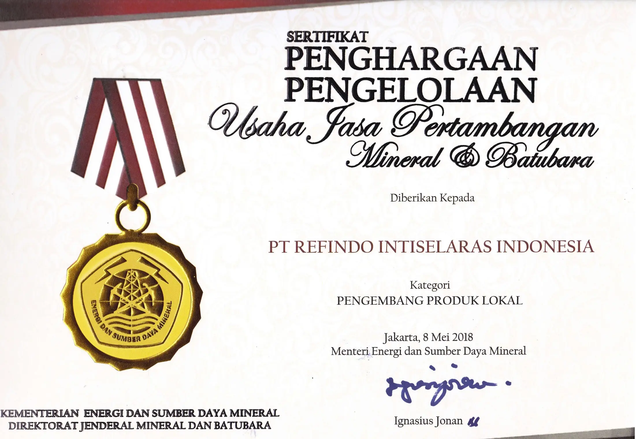 transpar certificate